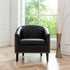 Logan Faux Leather Tufted Club Chair - Accent Chair | Decorative Accent Chairs | Kinwell Furniture | Modern Accent Chairs